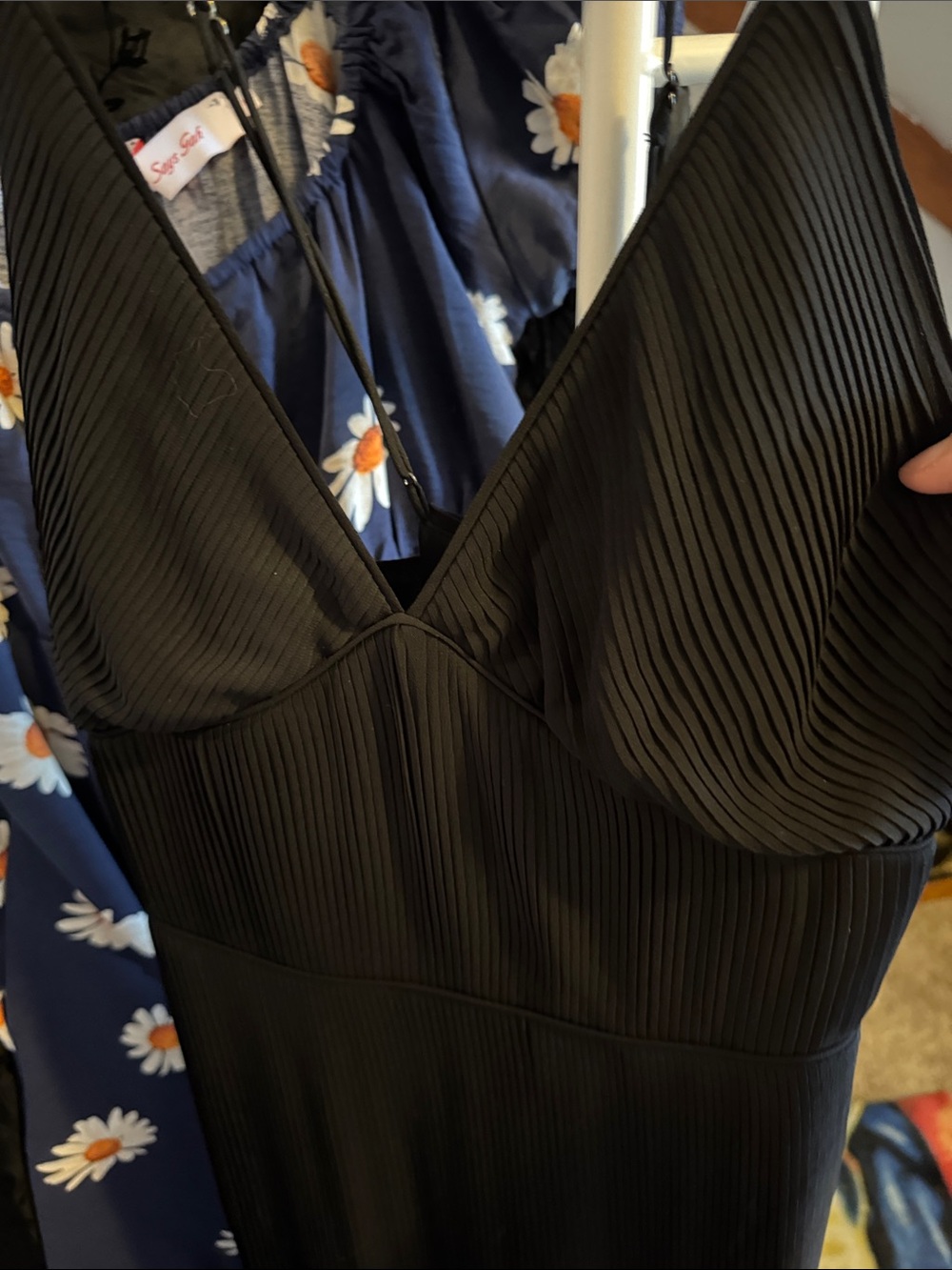 Strappy disco-inspired black maxi dress size 8 Banana Republic cross straps
